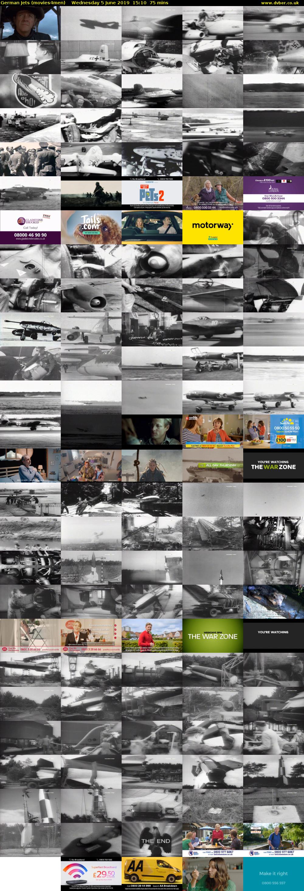 German Jets (movies4men) Wednesday 5 June 2019 15:10 - 16:25