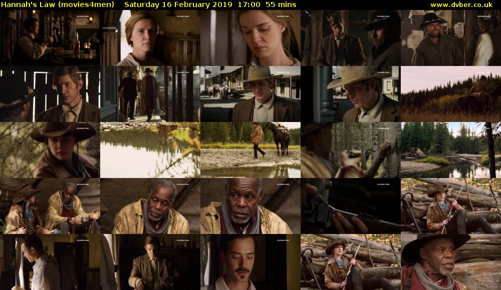 Hannah's Law (movies4men) Saturday 16 February 2019 17:00 - 17:55