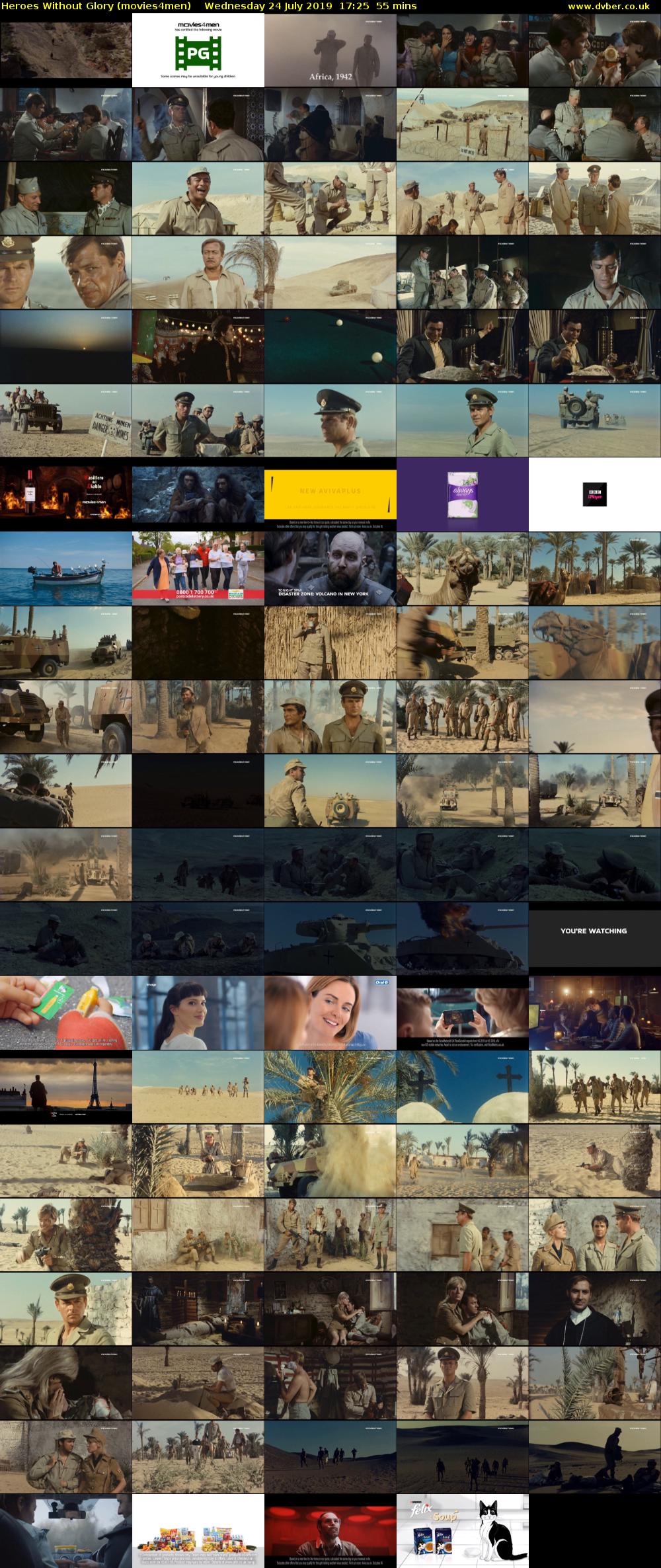 Heroes Without Glory (movies4men) Wednesday 24 July 2019 17:25 - 18:20