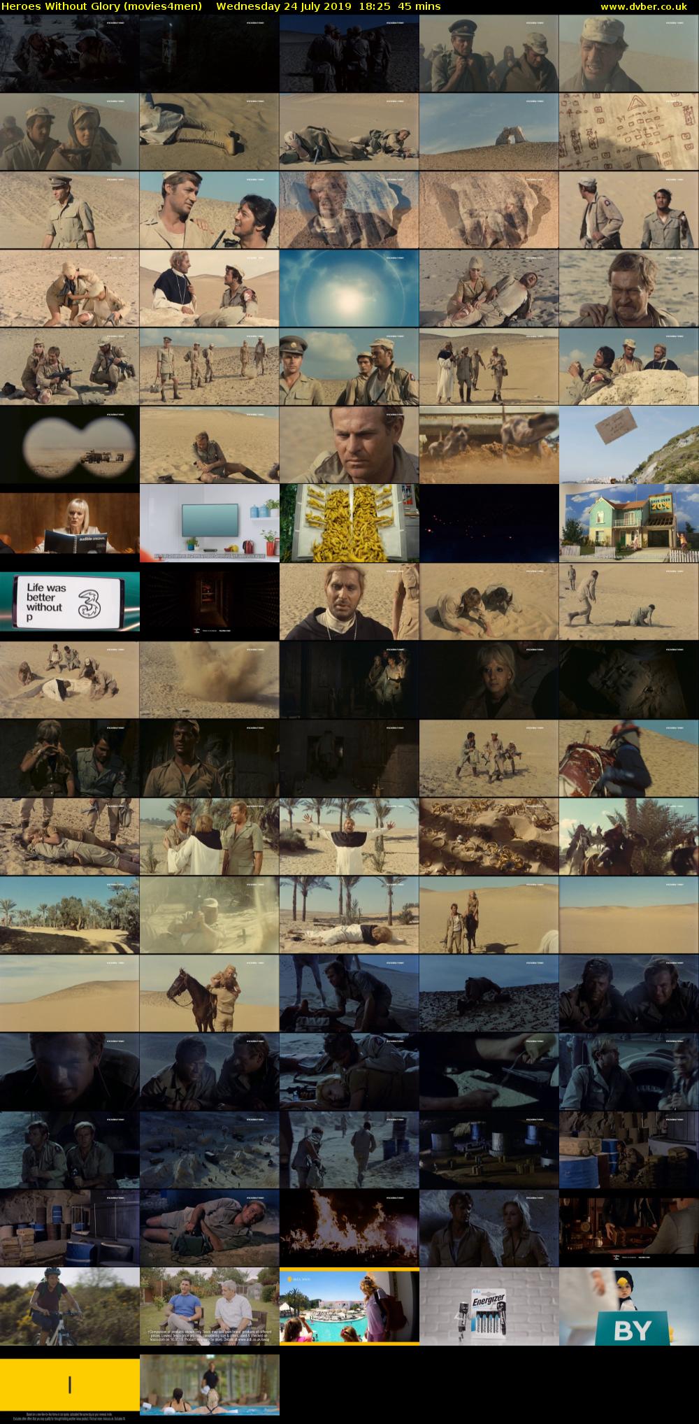 Heroes Without Glory (movies4men) Wednesday 24 July 2019 18:25 - 19:10