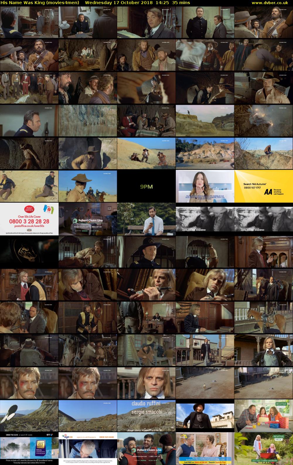 His Name Was King (movies4men) Wednesday 17 October 2018 14:25 - 15:00