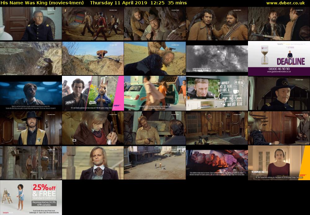His Name Was King (movies4men) Thursday 11 April 2019 12:25 - 13:00
