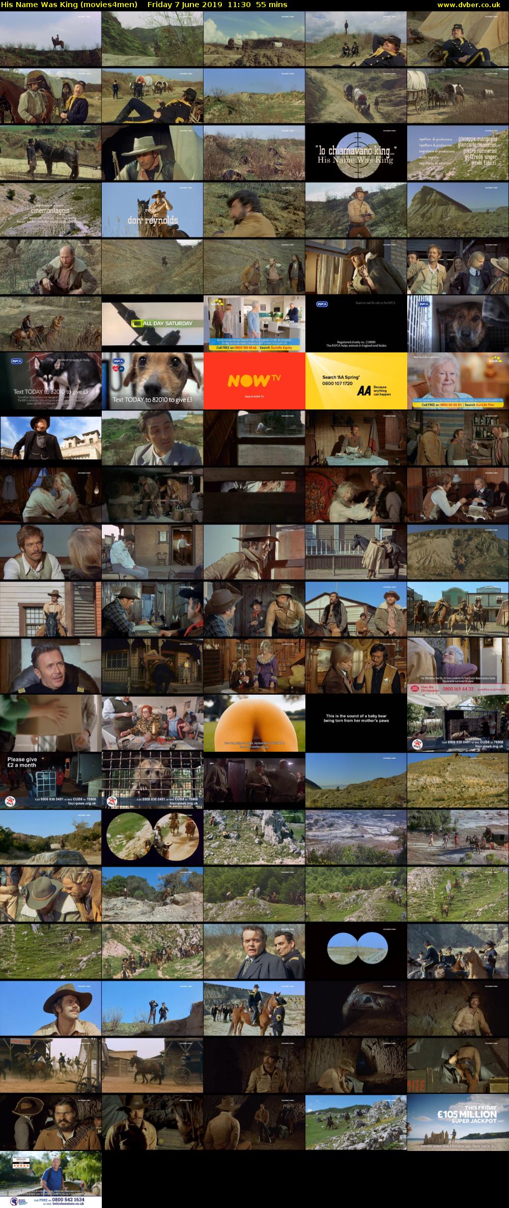 His Name Was King (movies4men) Friday 7 June 2019 11:30 - 12:25