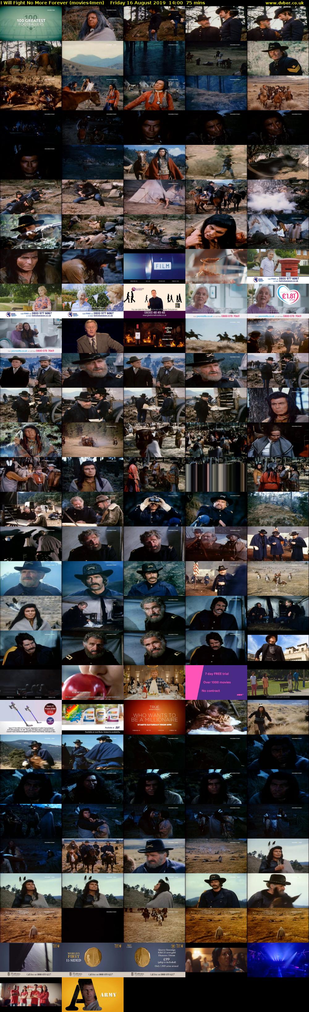 I Will Fight No More Forever (movies4men) Friday 16 August 2019 14:00 - 15:15