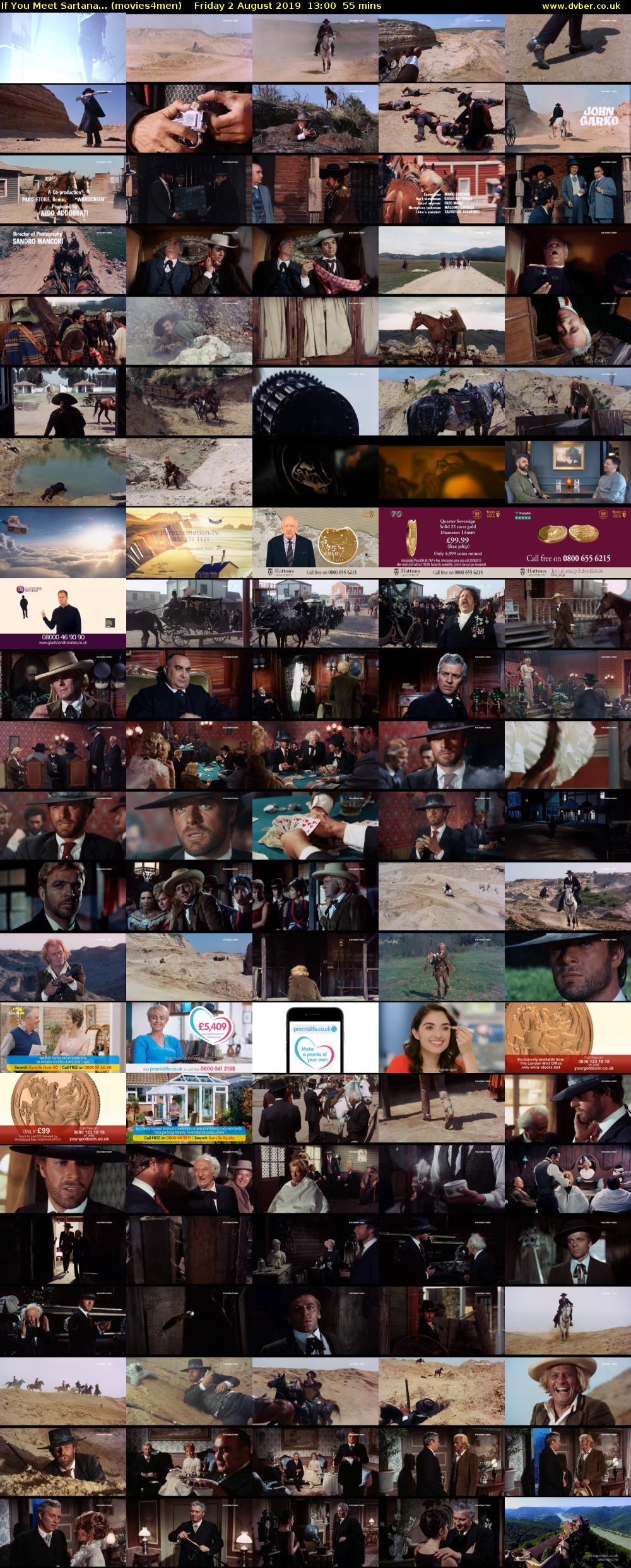 If You Meet Sartana... (movies4men) Friday 2 August 2019 13:00 - 13:55