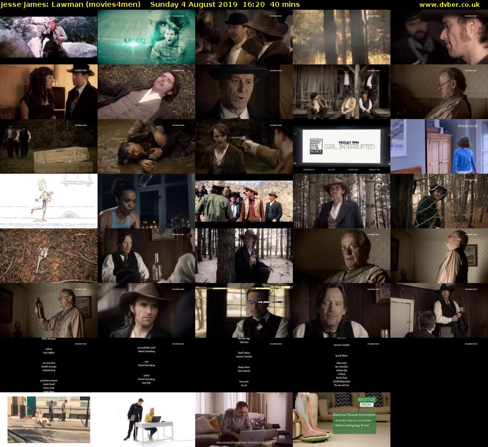 Jesse James: Lawman (movies4men) Sunday 4 August 2019 16:20 - 17:00
