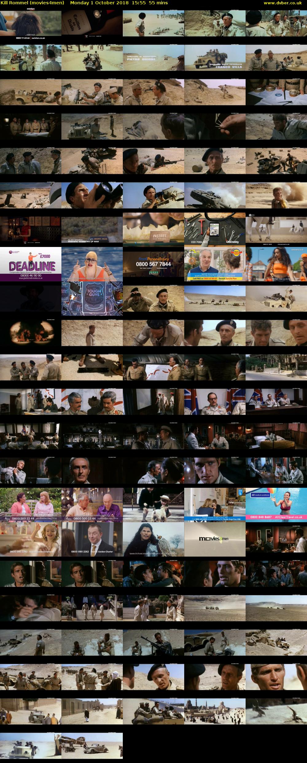 Kill Rommel (movies4men) Monday 1 October 2018 15:55 - 16:50