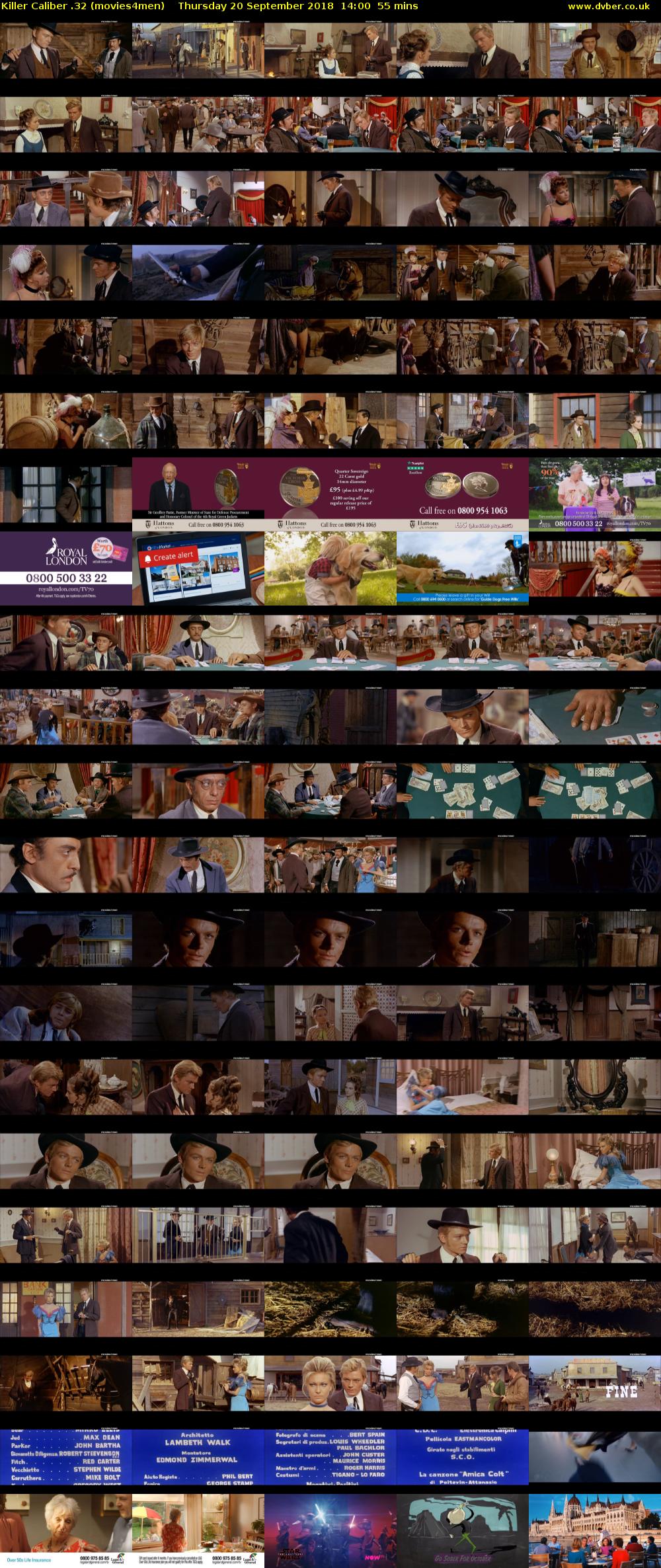 Killer Caliber .32 (movies4men) Thursday 20 September 2018 14:00 - 14:55