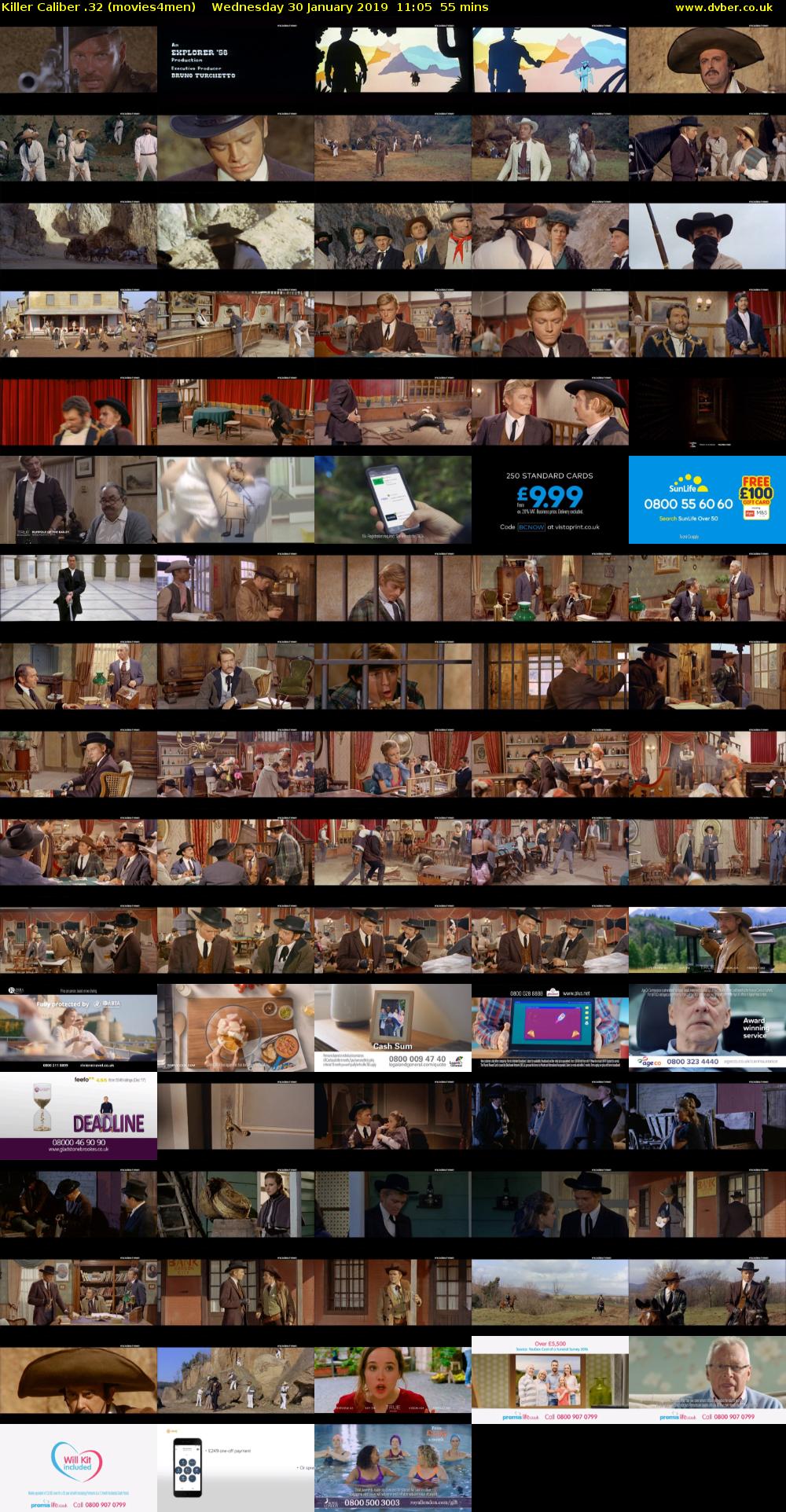 Killer Caliber .32 (movies4men) Wednesday 30 January 2019 11:05 - 12:00