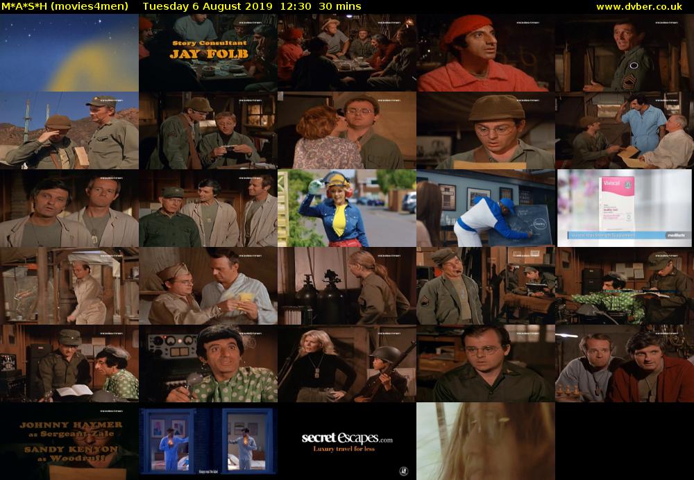 M*A*S*H (movies4men) Tuesday 6 August 2019 12:30 - 13:00