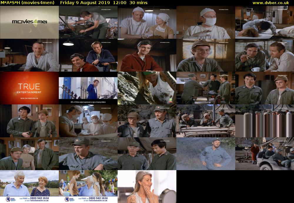 M*A*S*H (movies4men) Friday 9 August 2019 12:00 - 12:30