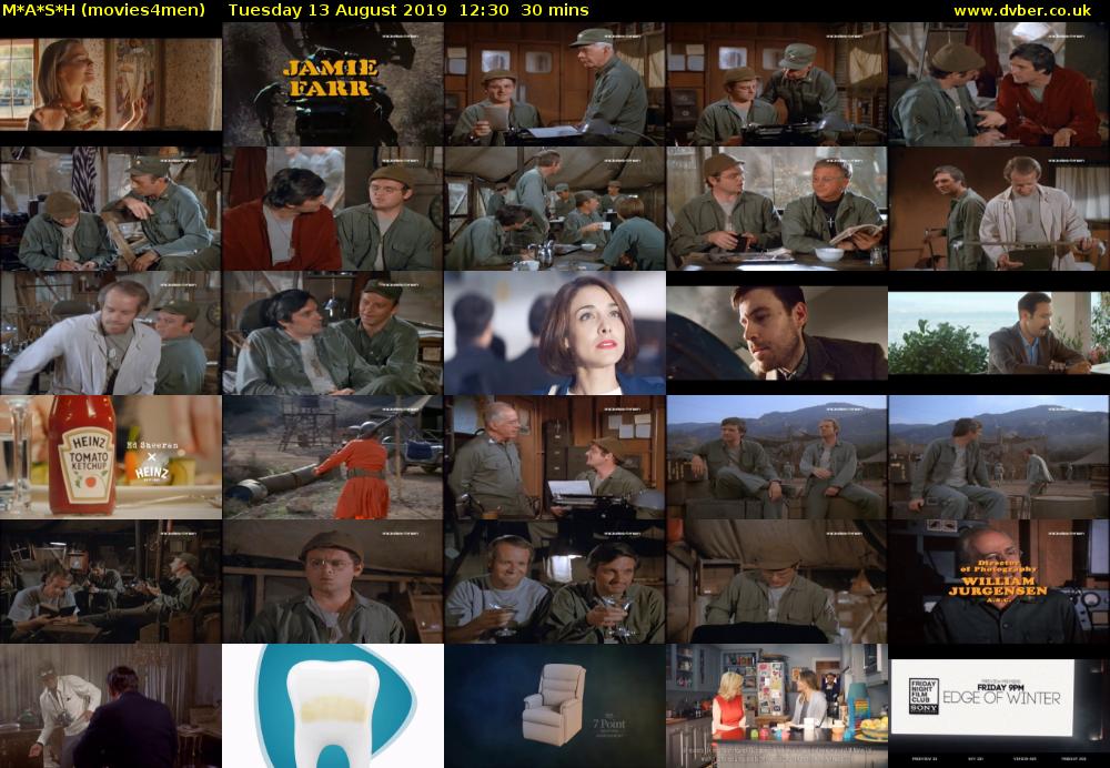 M*A*S*H (movies4men) Tuesday 13 August 2019 12:30 - 13:00