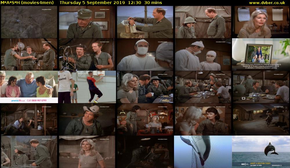 M*A*S*H (movies4men) Thursday 5 September 2019 12:30 - 13:00