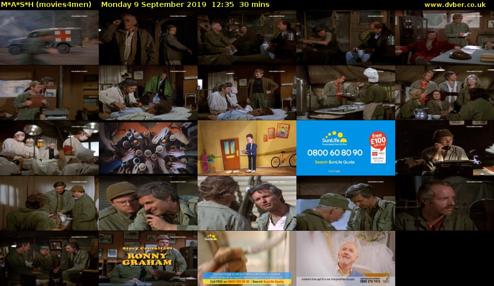 M*A*S*H (movies4men) Monday 9 September 2019 12:35 - 13:05