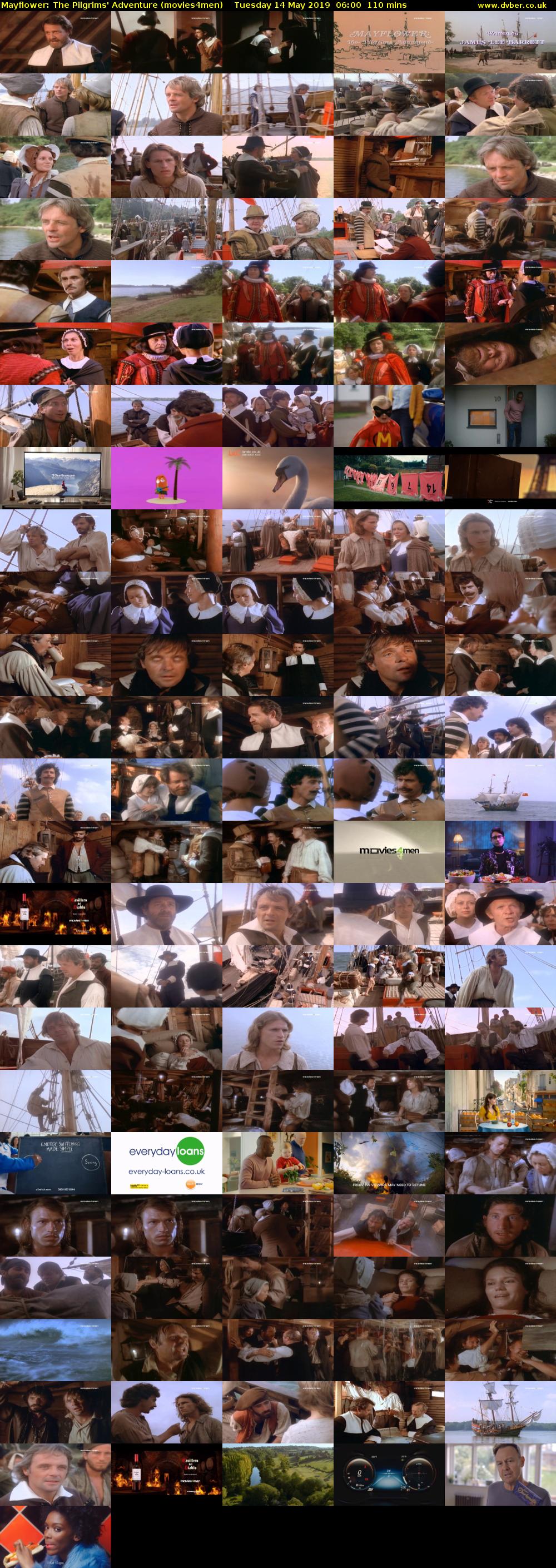 Mayflower: The Pilgrims' Adventure (movies4men) Tuesday 14 May 2019 06:00 - 07:50