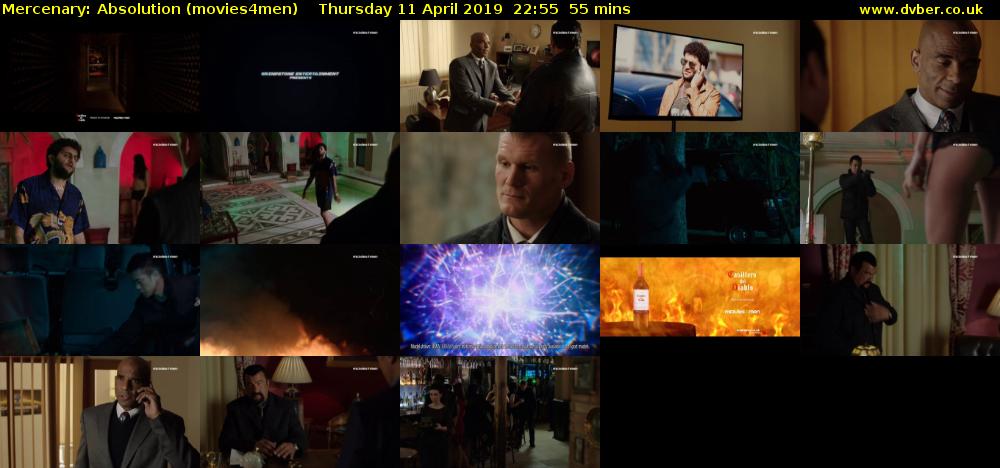 Mercenary: Absolution (movies4men) Thursday 11 April 2019 22:55 - 23:50