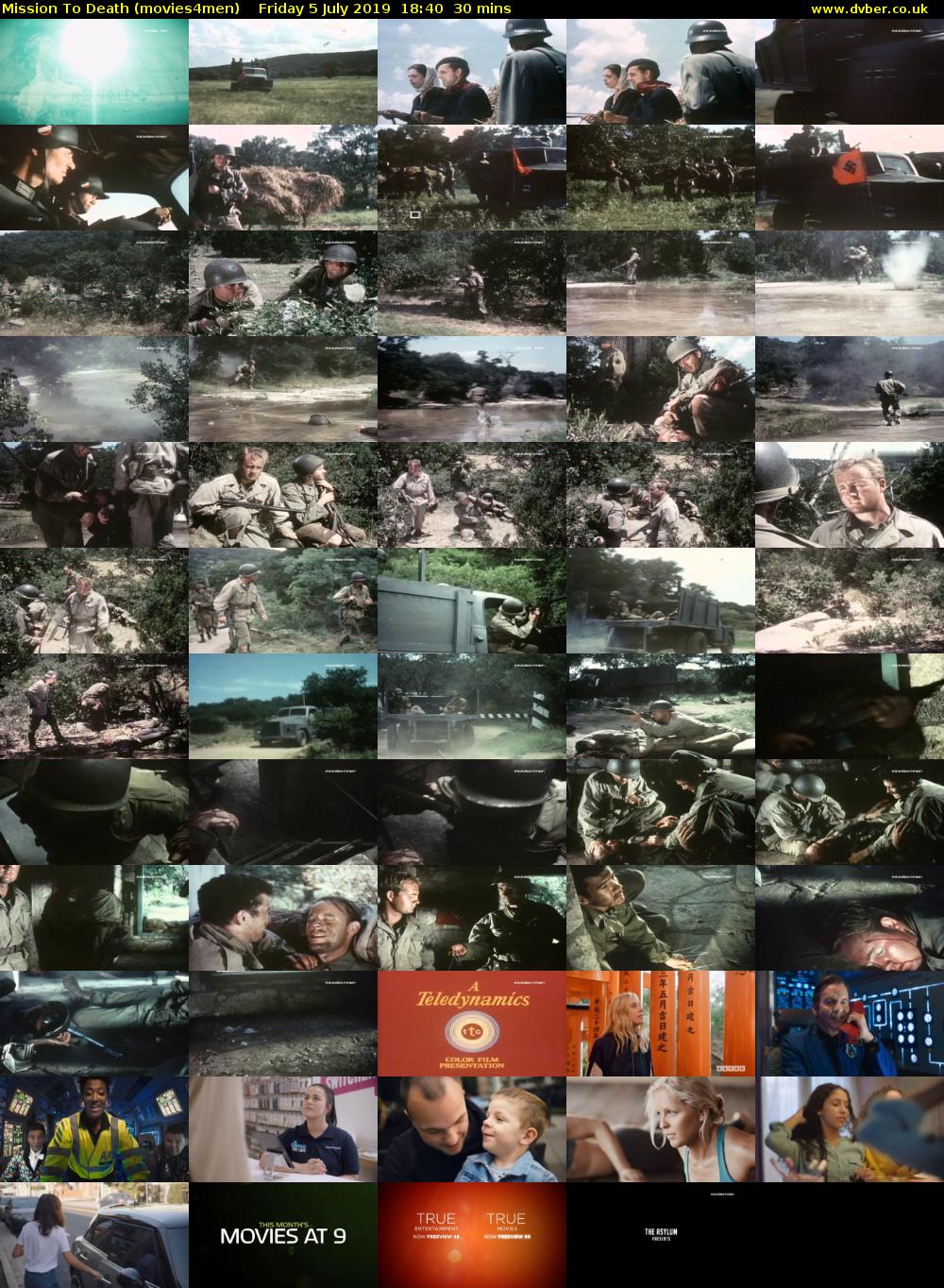 Mission To Death (movies4men) Friday 5 July 2019 18:40 - 19:10