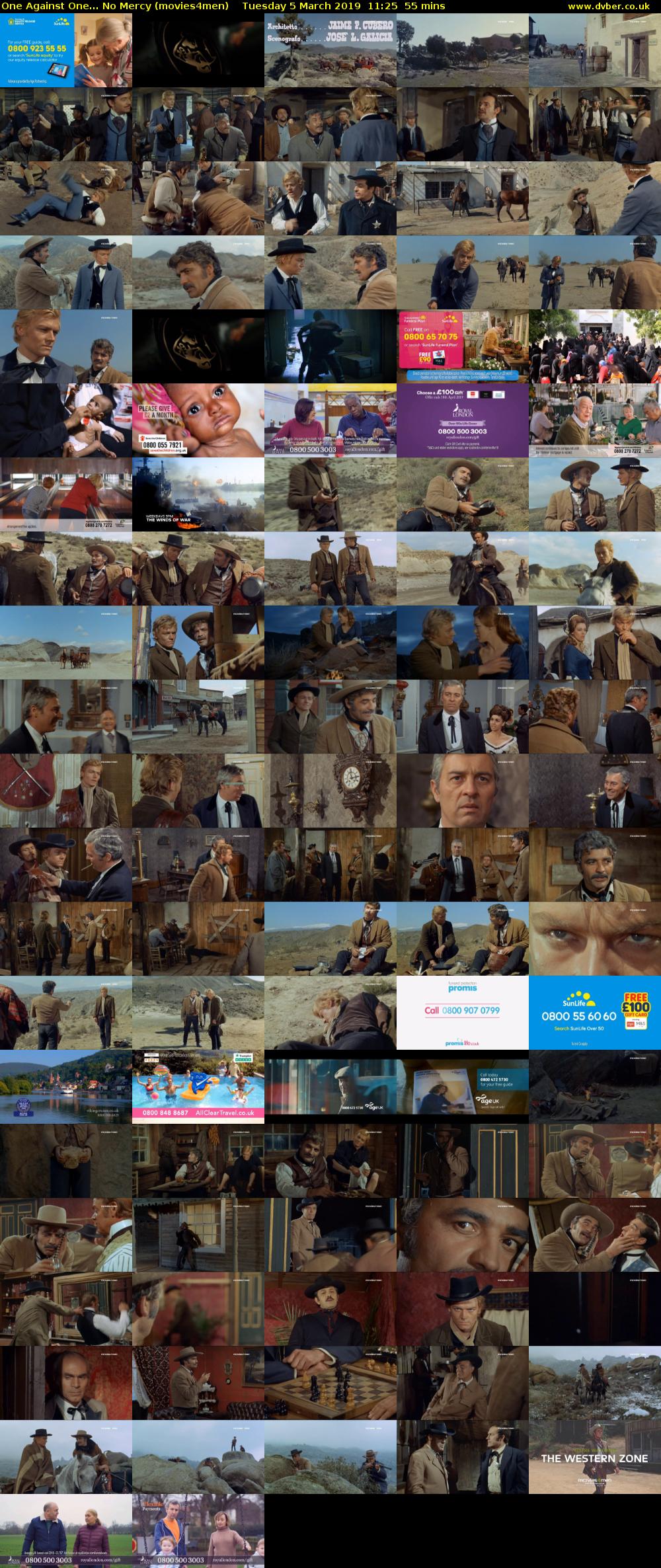 One Against One... No Mercy (movies4men) Tuesday 5 March 2019 11:25 - 12:20