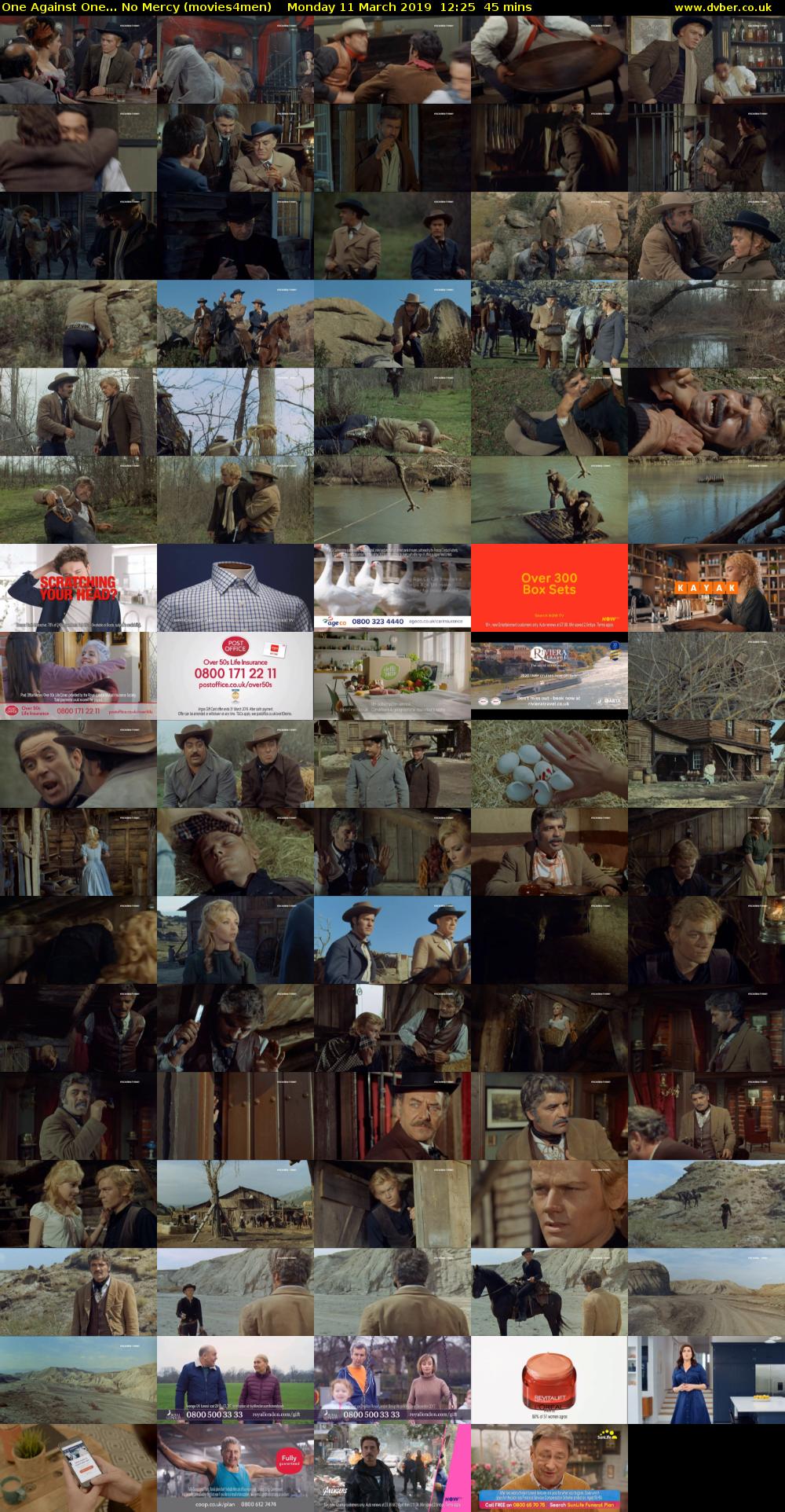 One Against One... No Mercy (movies4men) Monday 11 March 2019 12:25 - 13:10