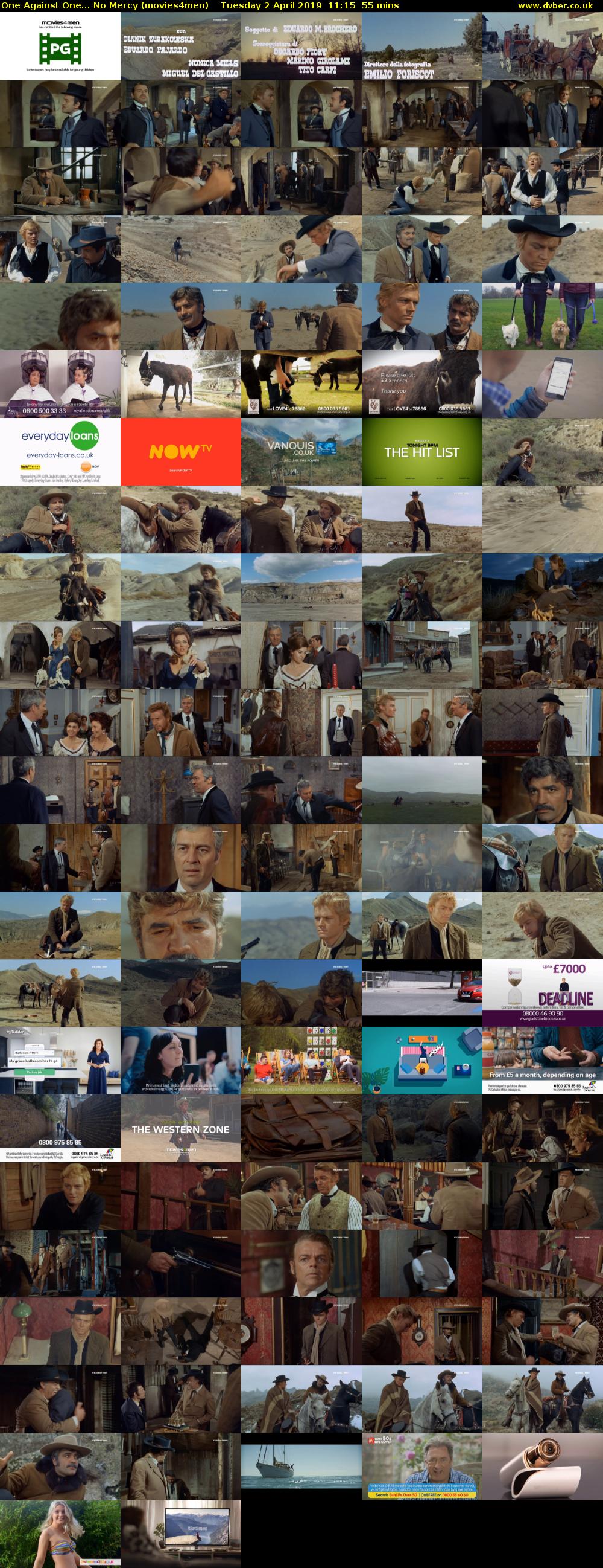 One Against One... No Mercy (movies4men) Tuesday 2 April 2019 11:15 - 12:10