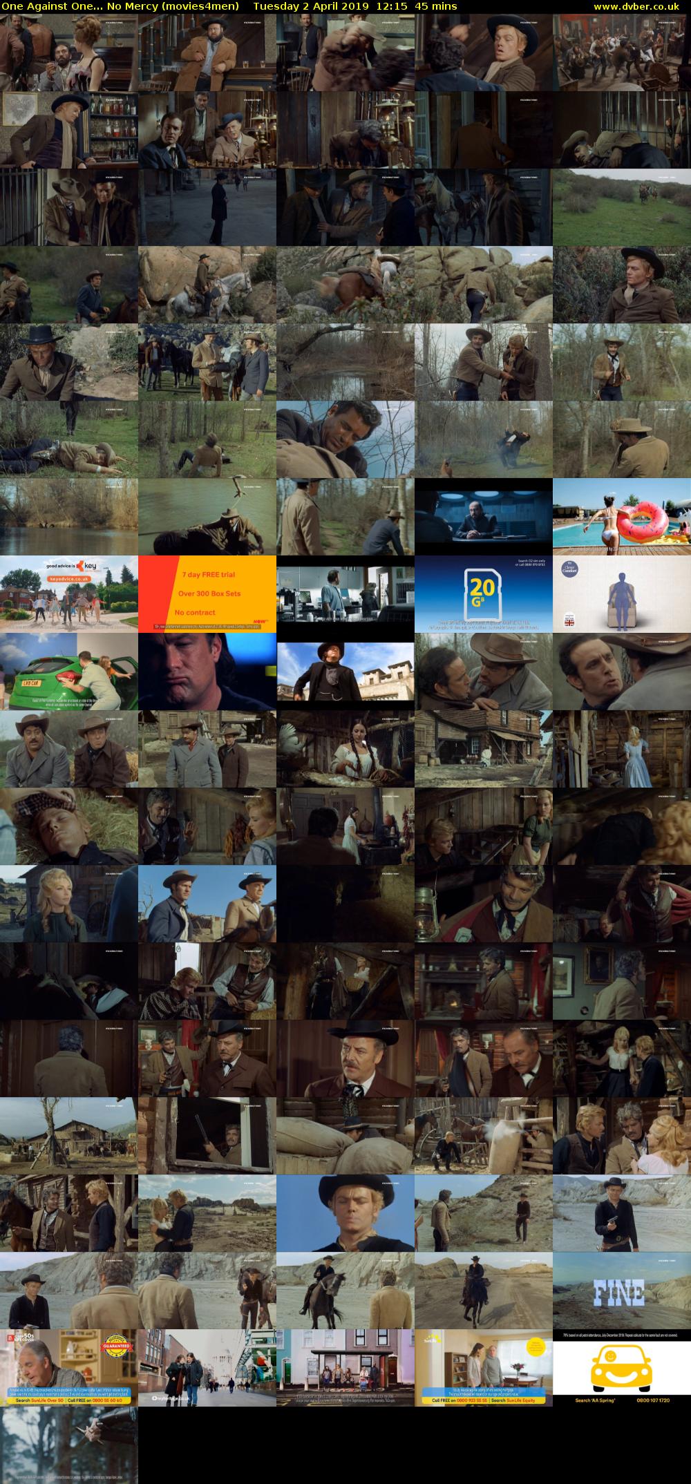 One Against One... No Mercy (movies4men) Tuesday 2 April 2019 12:15 - 13:00