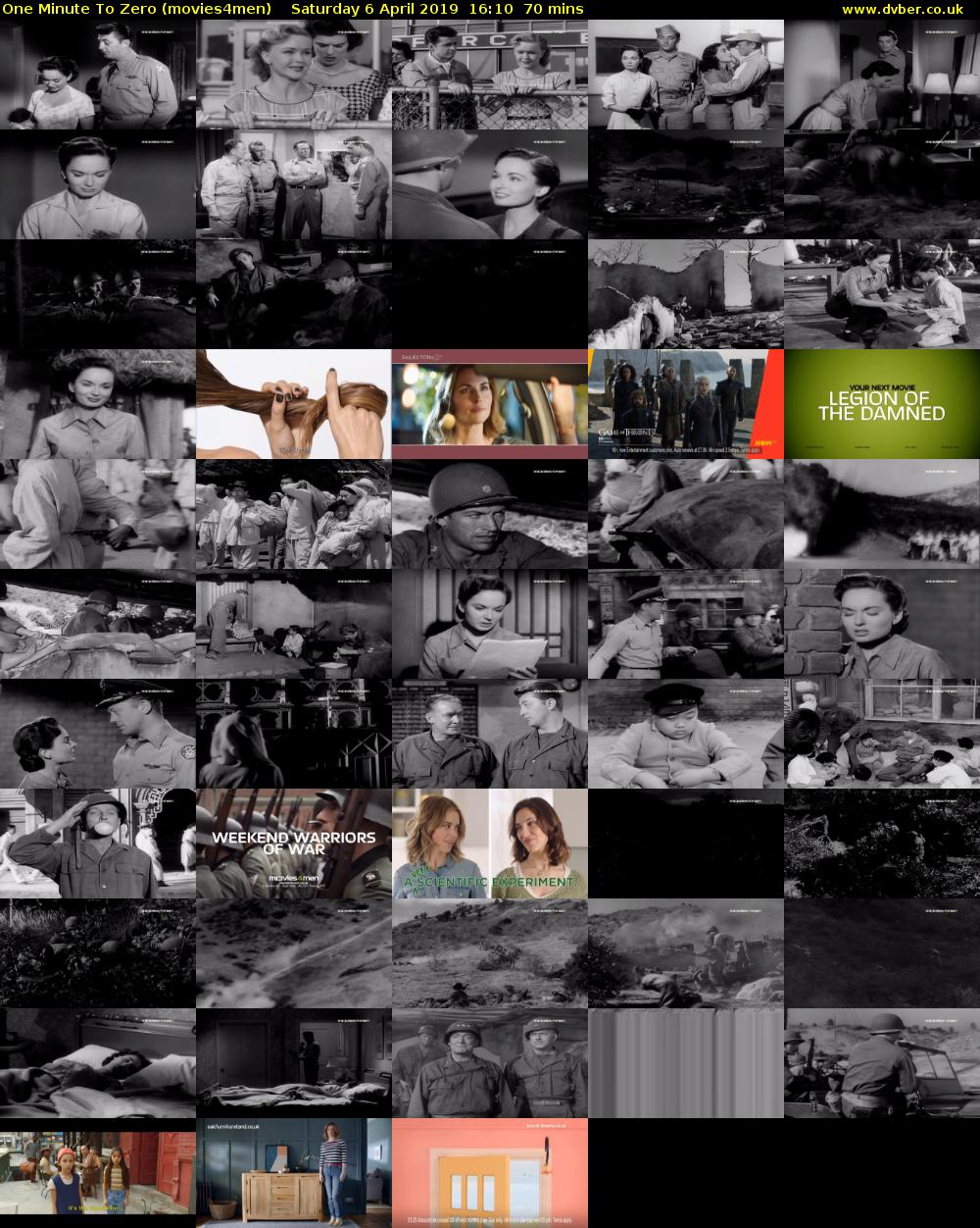 One Minute To Zero (movies4men) Saturday 6 April 2019 16:10 - 17:20
