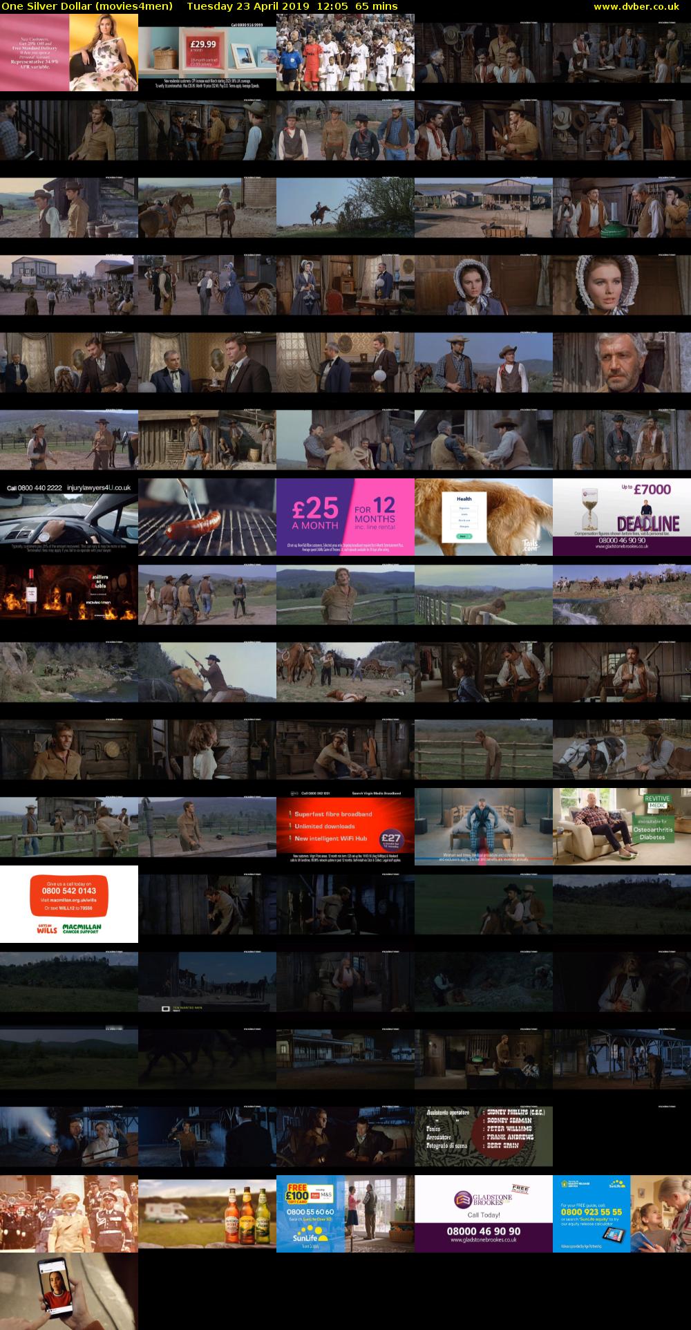 One Silver Dollar (movies4men) Tuesday 23 April 2019 12:05 - 13:10