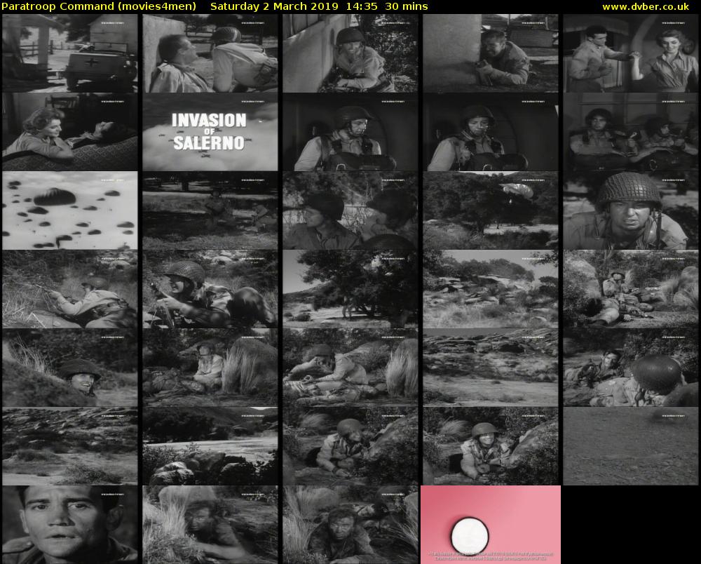 Paratroop Command (movies4men) Saturday 2 March 2019 14:35 - 15:05