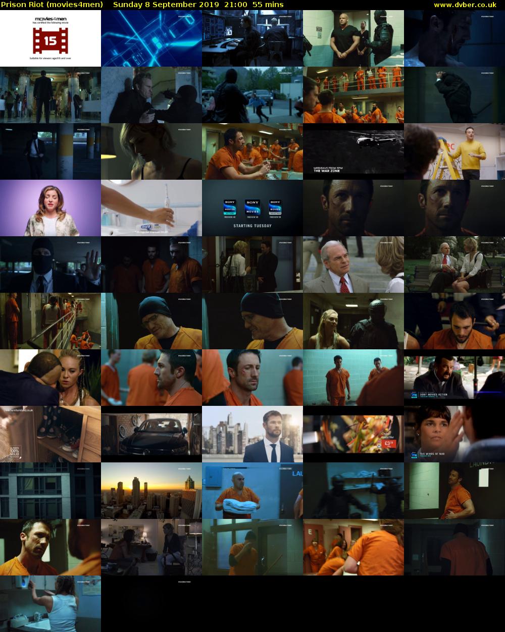 Prison Riot (movies4men) Sunday 8 September 2019 21:00 - 21:55