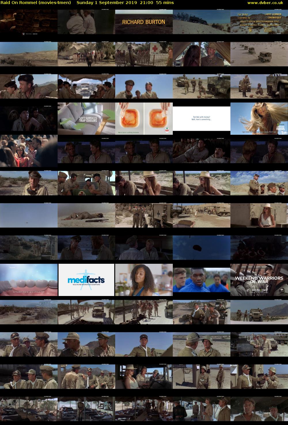 Raid On Rommel (movies4men) Sunday 1 September 2019 21:00 - 21:55