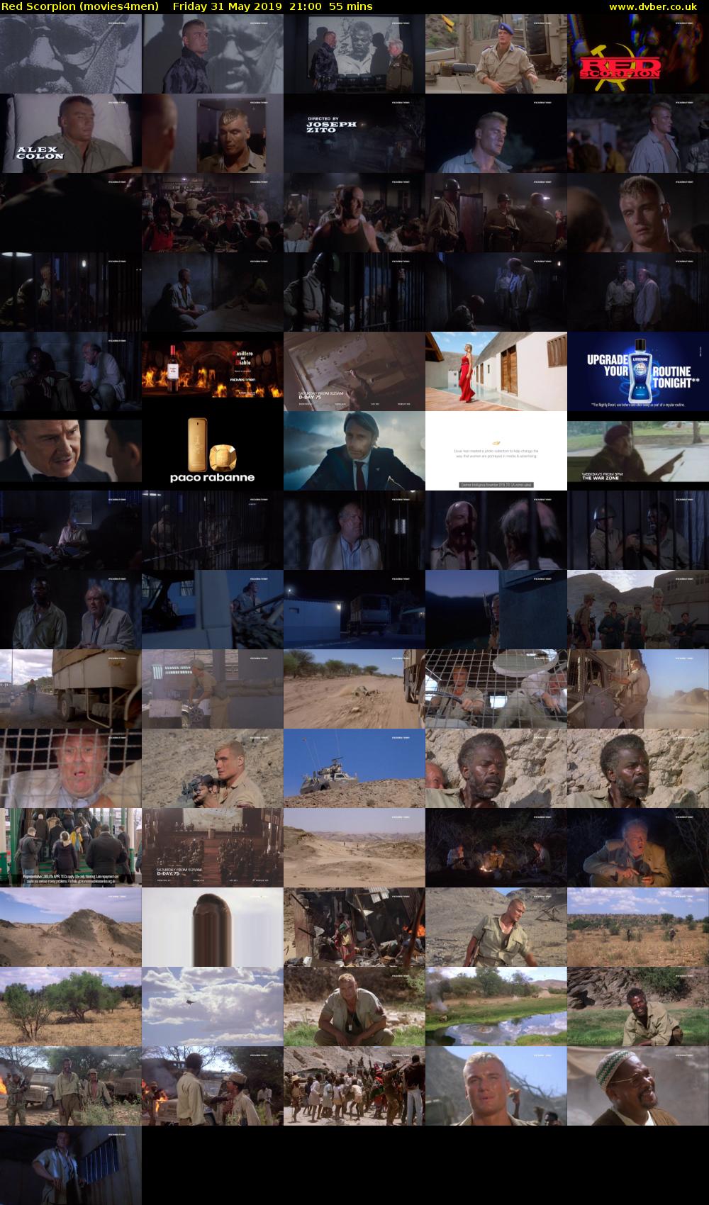 Red Scorpion (movies4men) Friday 31 May 2019 21:00 - 21:55