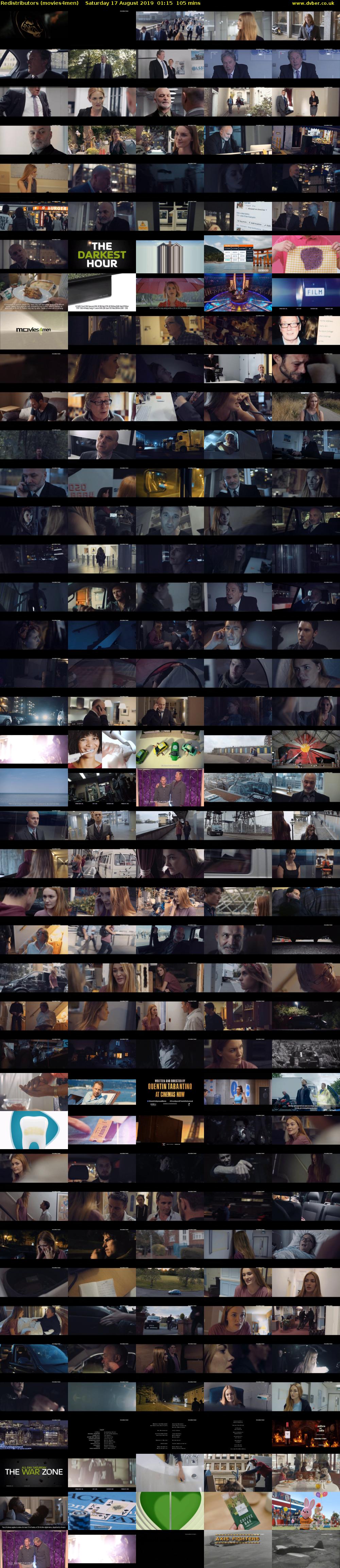 Redistributors (movies4men) Saturday 17 August 2019 01:15 - 03:00