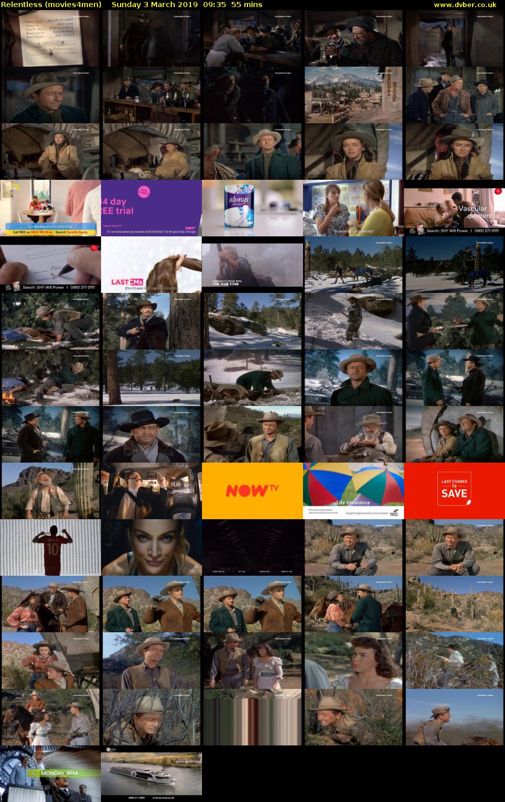 Relentless (movies4men) Sunday 3 March 2019 09:35 - 10:30