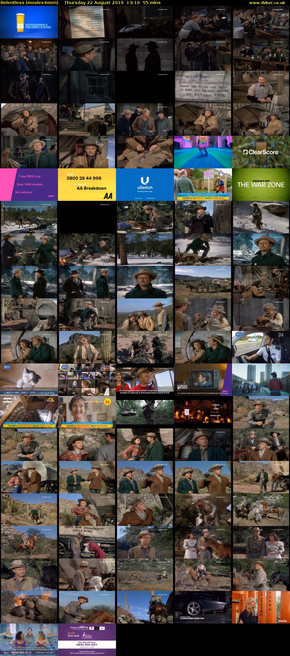 Relentless (movies4men) Thursday 22 August 2019 13:10 - 14:05