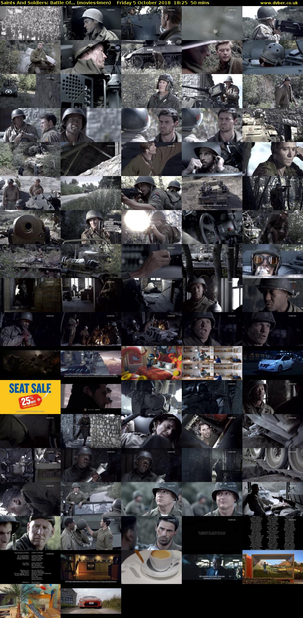 Saints And Soldiers: Battle Of... (movies4men) Friday 5 October 2018 18:25 - 19:15