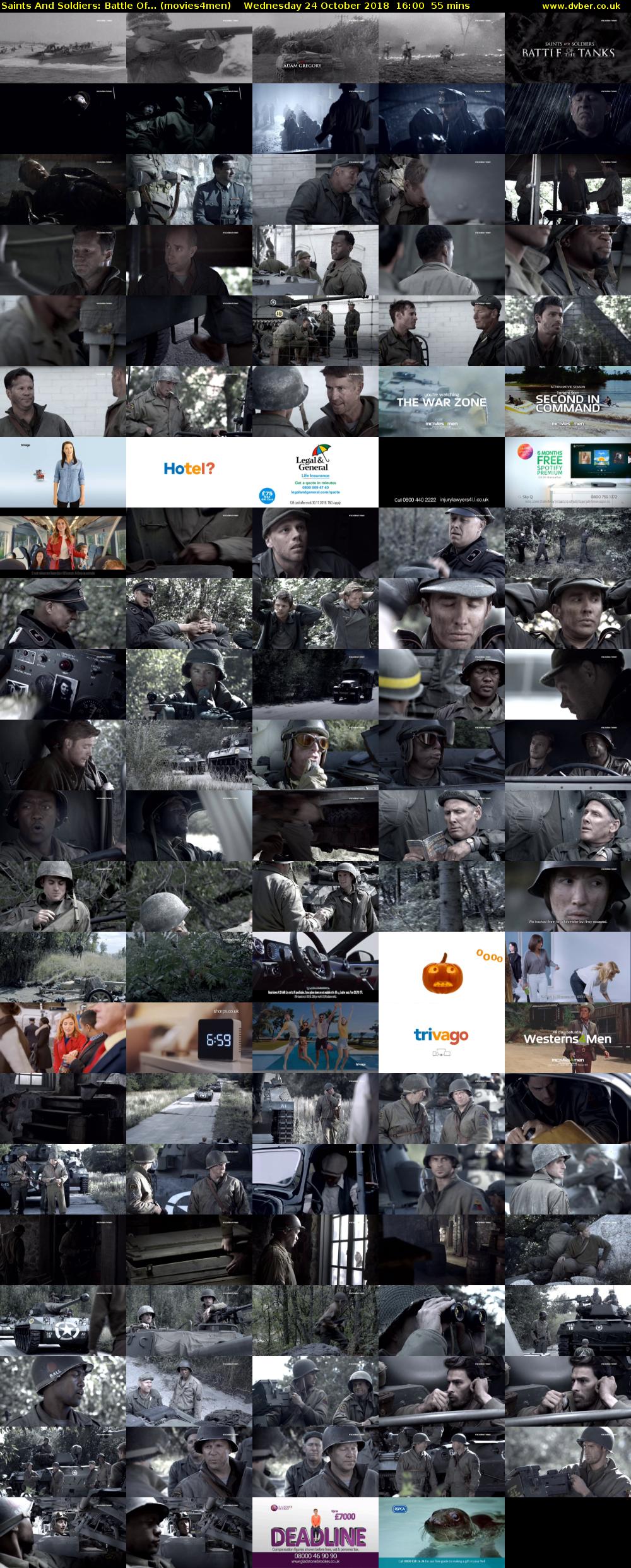 Saints And Soldiers: Battle Of... (movies4men) Wednesday 24 October 2018 16:00 - 16:55