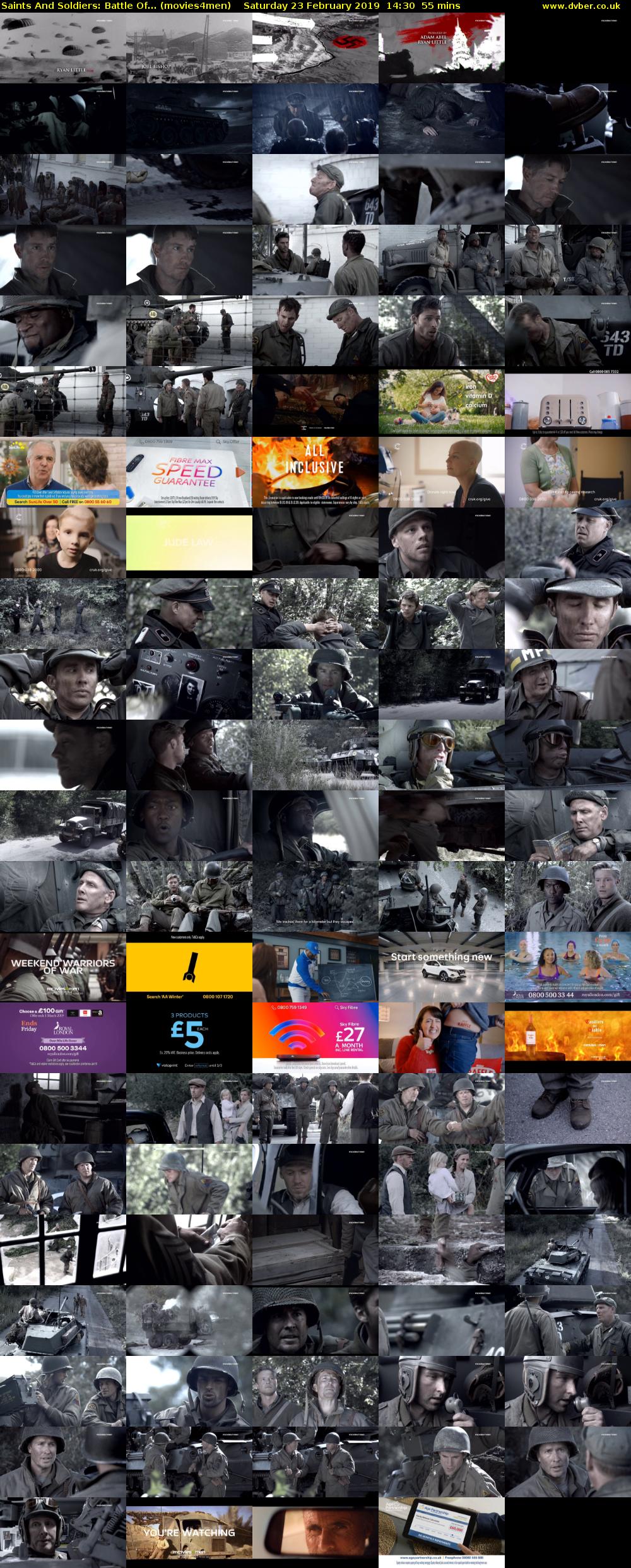 Saints And Soldiers: Battle Of... (movies4men) Saturday 23 February 2019 14:30 - 15:25