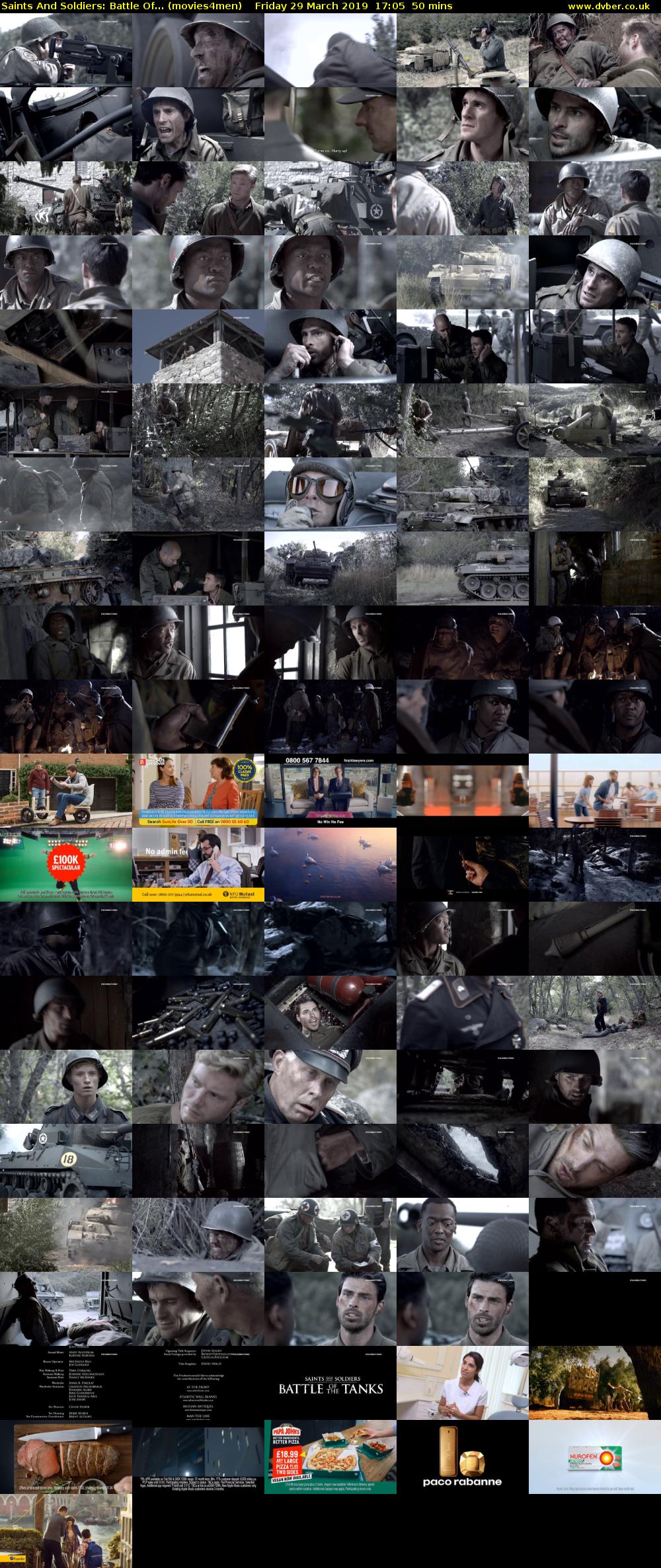 Saints And Soldiers: Battle Of... (movies4men) Friday 29 March 2019 17:05 - 17:55