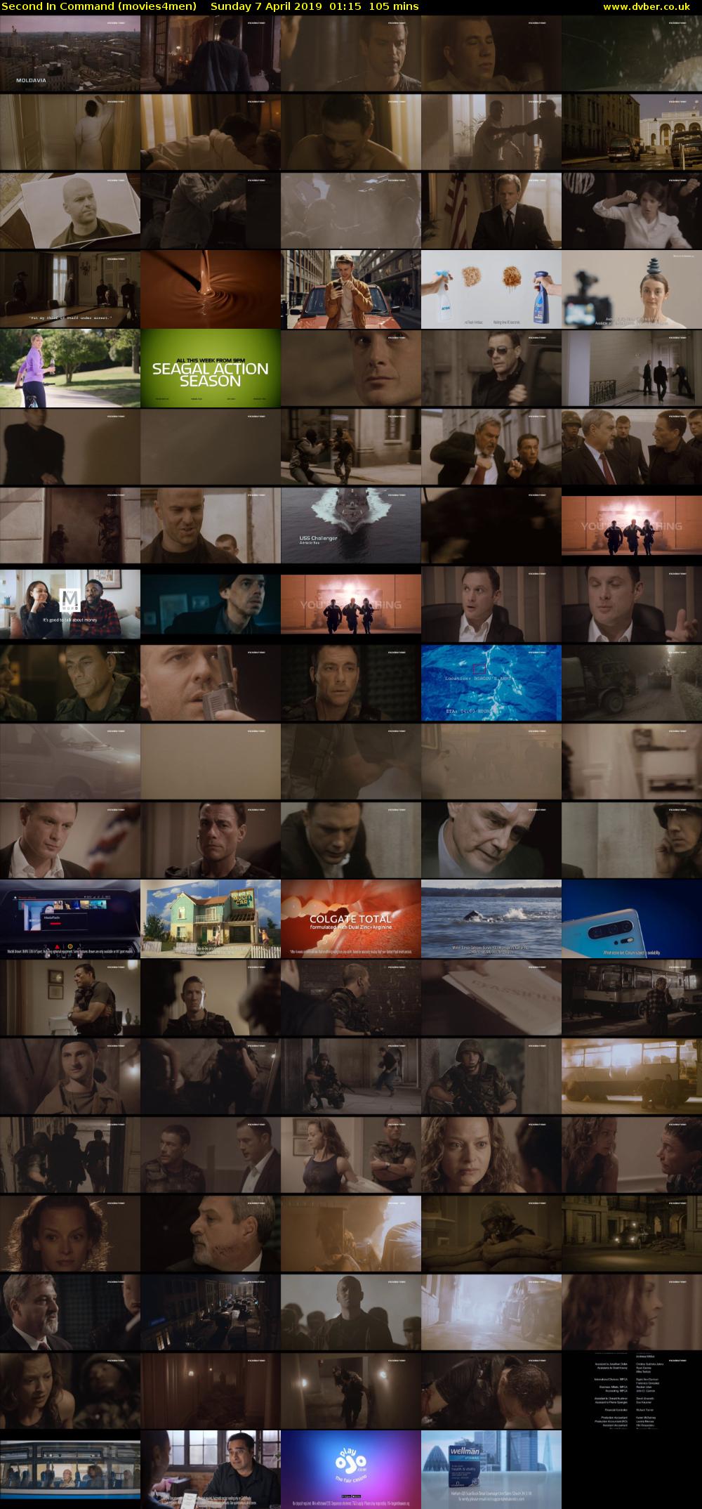 Second In Command (movies4men) Sunday 7 April 2019 01:15 - 03:00