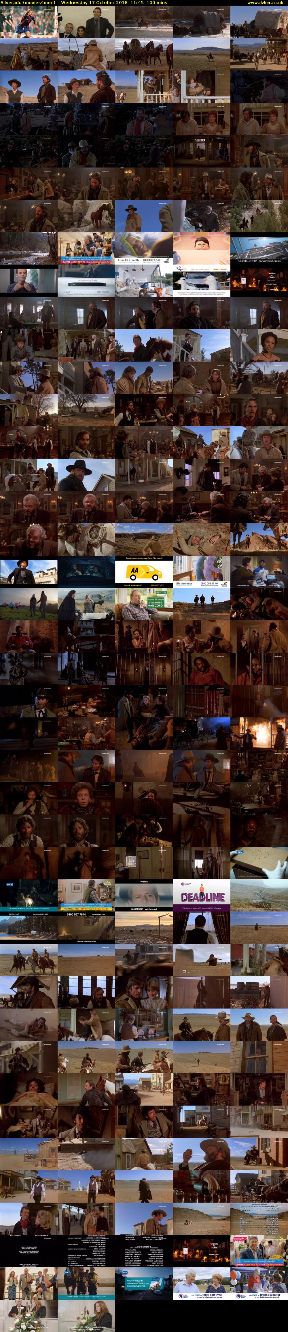 Silverado (movies4men) Wednesday 17 October 2018 11:45 - 13:25