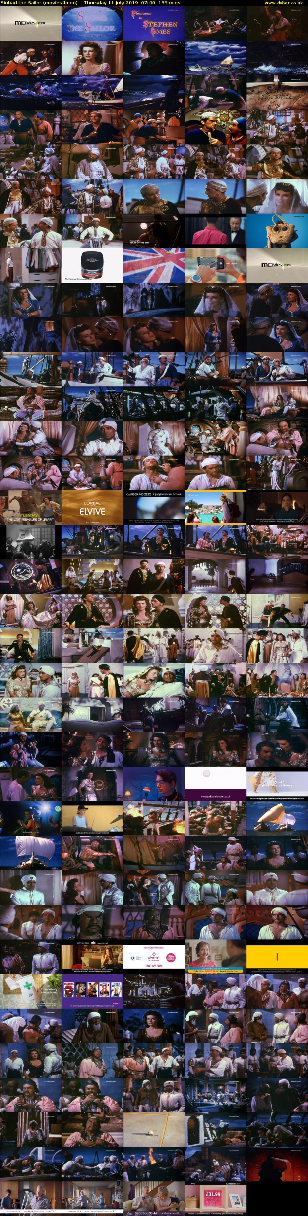Sinbad the Sailor (movies4men) Thursday 11 July 2019 07:40 - 09:55
