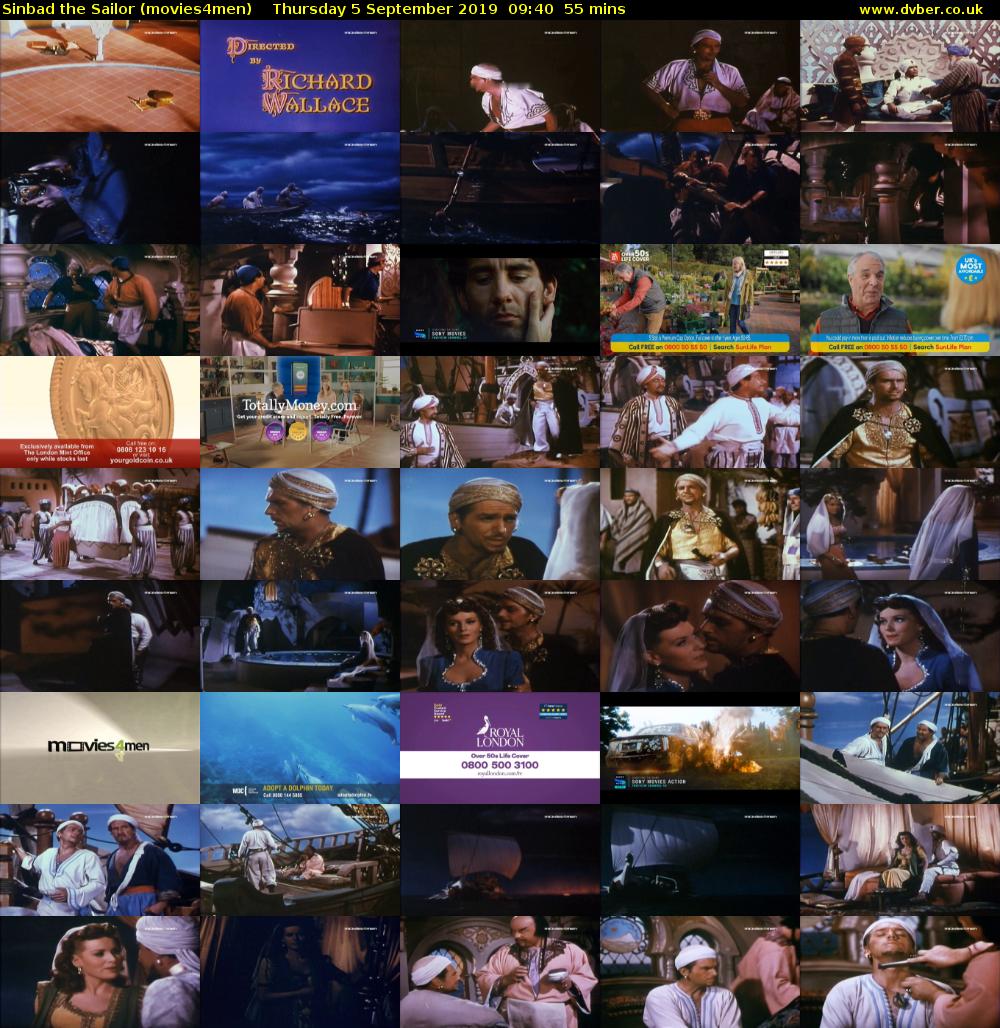 Sinbad the Sailor (movies4men) Thursday 5 September 2019 09:40 - 10:35