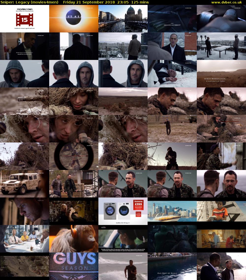Sniper: Legacy (movies4men) Friday 21 September 2018 23:05 - 01:10