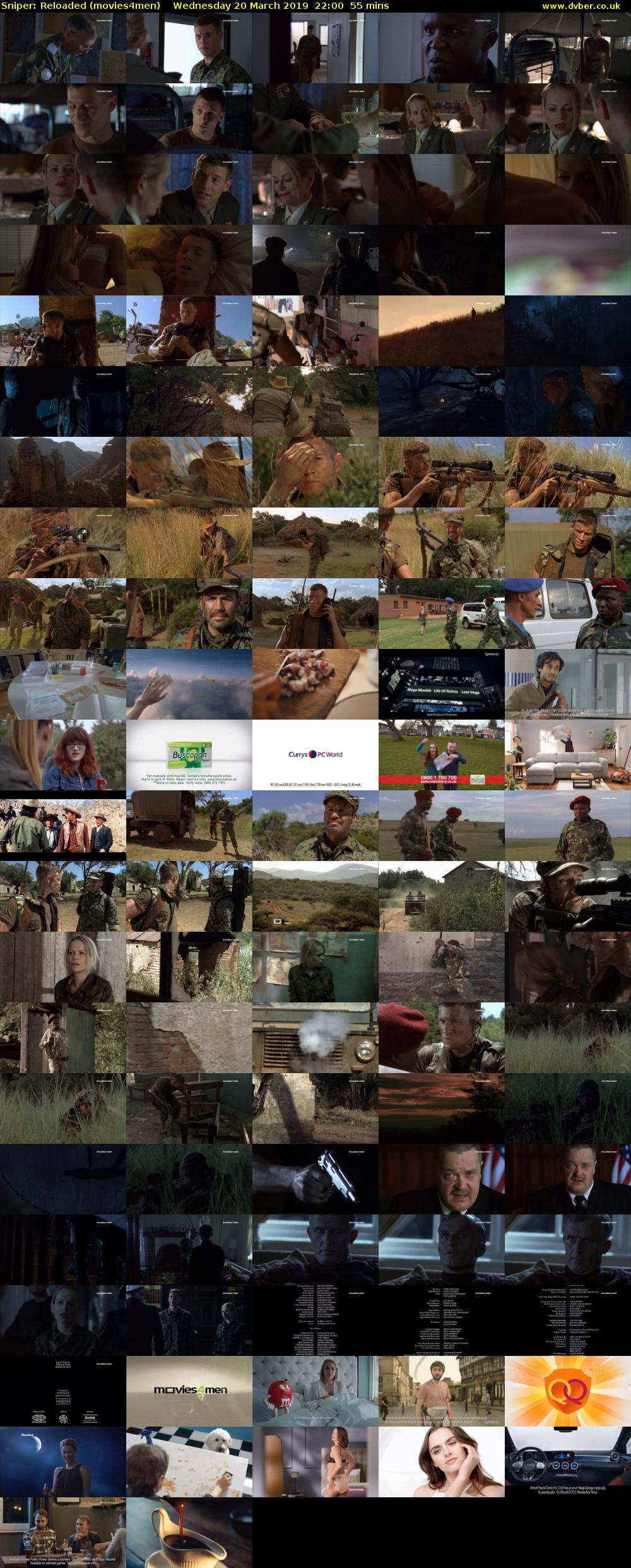 Sniper: Reloaded (movies4men) Wednesday 20 March 2019 22:00 - 22:55