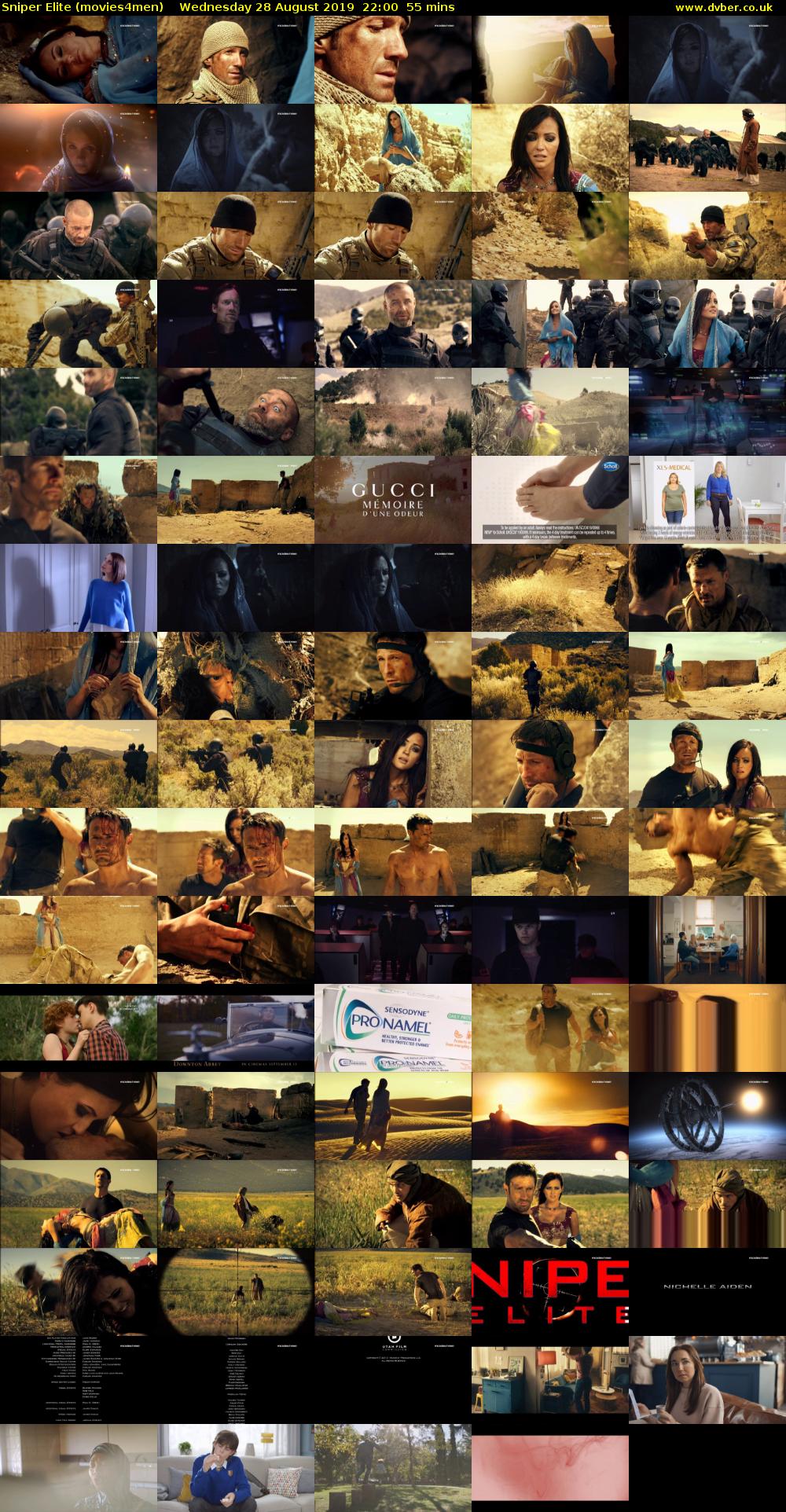 Sniper Elite (movies4men) Wednesday 28 August 2019 22:00 - 22:55