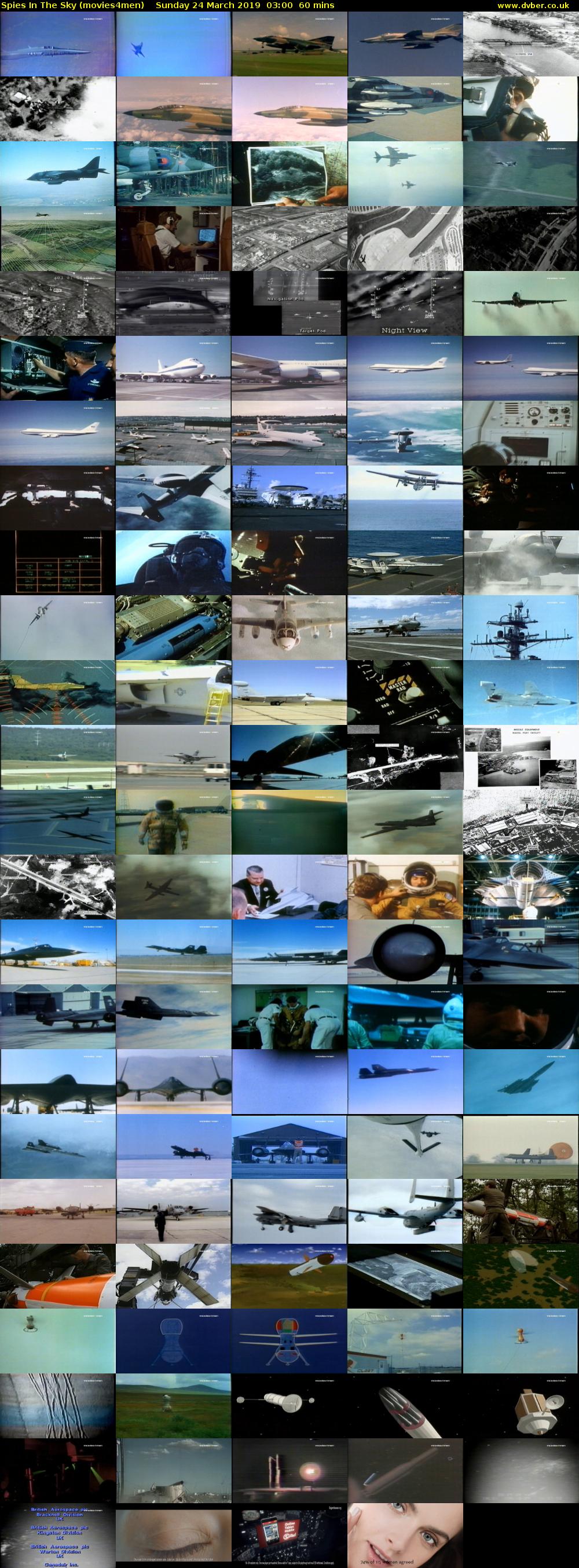 Spies In The Sky (movies4men) Sunday 24 March 2019 03:00 - 04:00