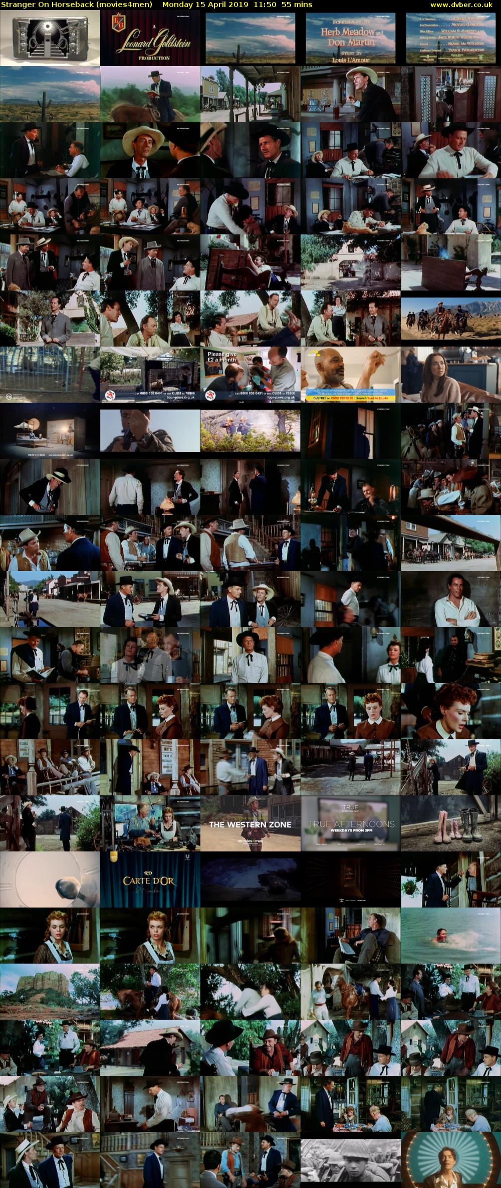 Stranger On Horseback (movies4men) Monday 15 April 2019 11:50 - 12:45