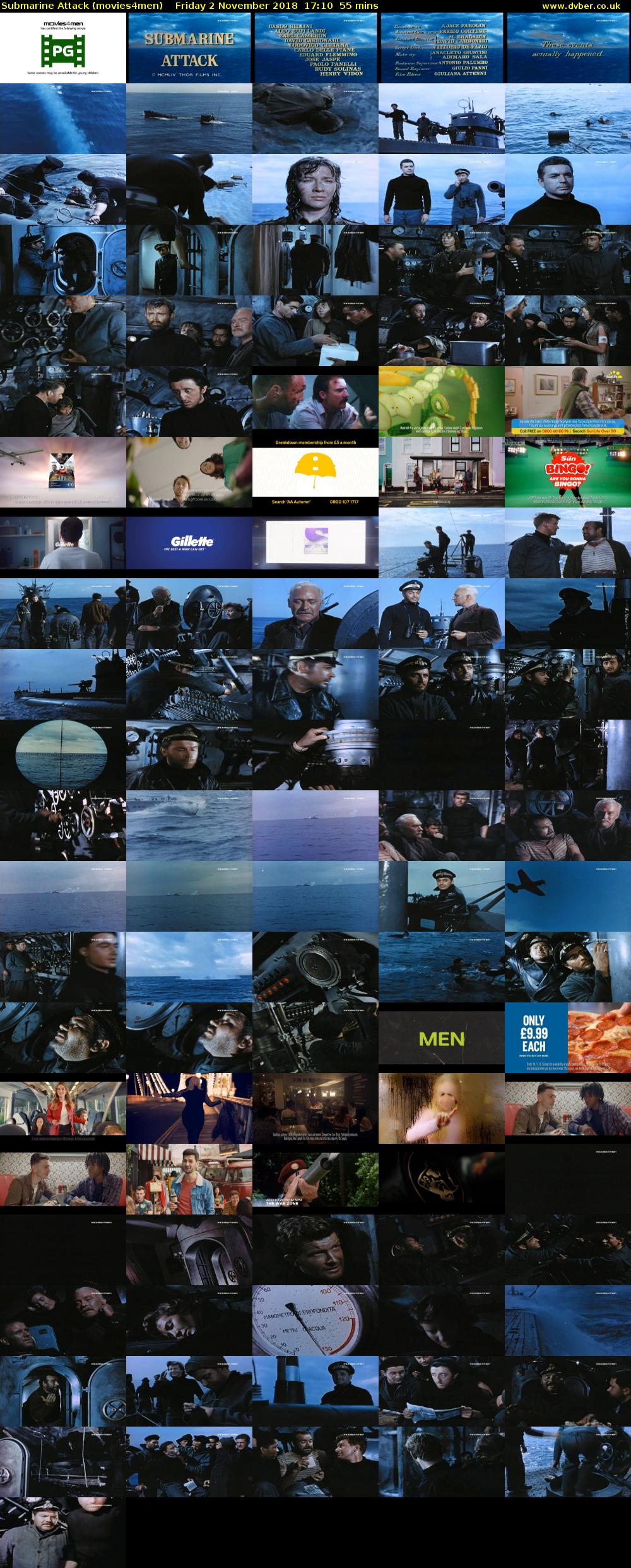 Submarine Attack (movies4men) Friday 2 November 2018 17:10 - 18:05
