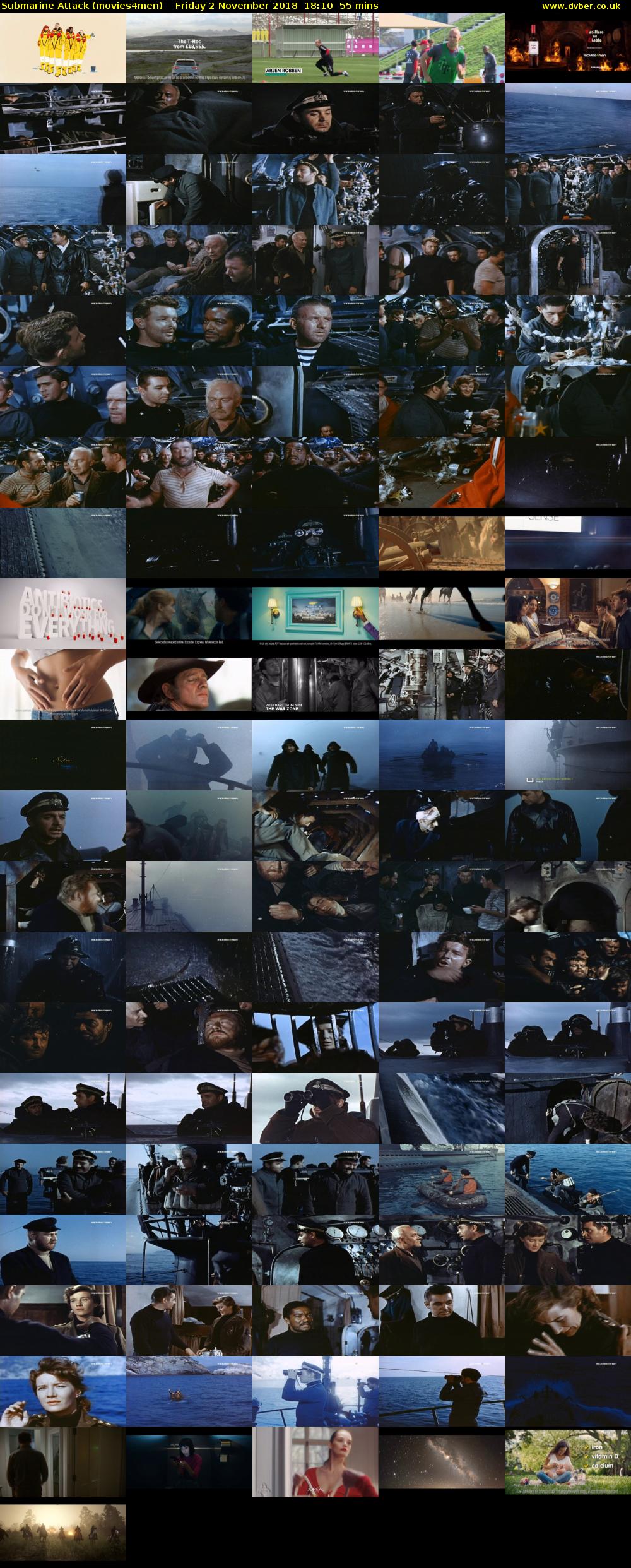 Submarine Attack (movies4men) Friday 2 November 2018 18:10 - 19:05
