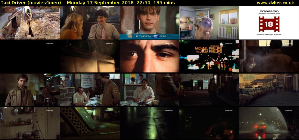 Taxi Driver (movies4men) Monday 17 September 2018 22:50 - 01:05